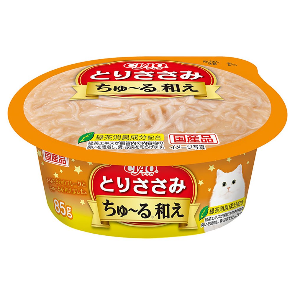 いなば CIAO ちゅ~る和え カップ とりささみ 85g ちゅーる チュール 猫