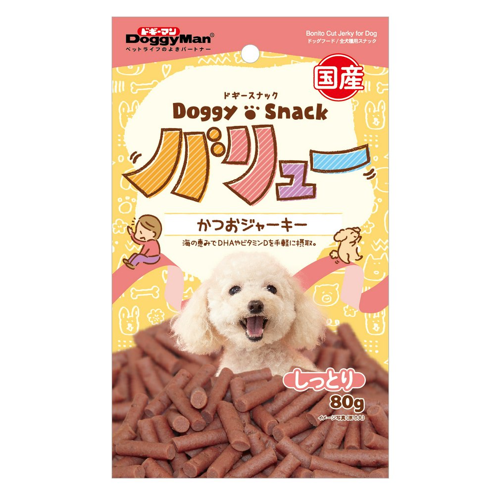 ドギーマン ドギースナック バリュー かつおジャーキー 80g×10袋 犬 おやつ ドギースナック