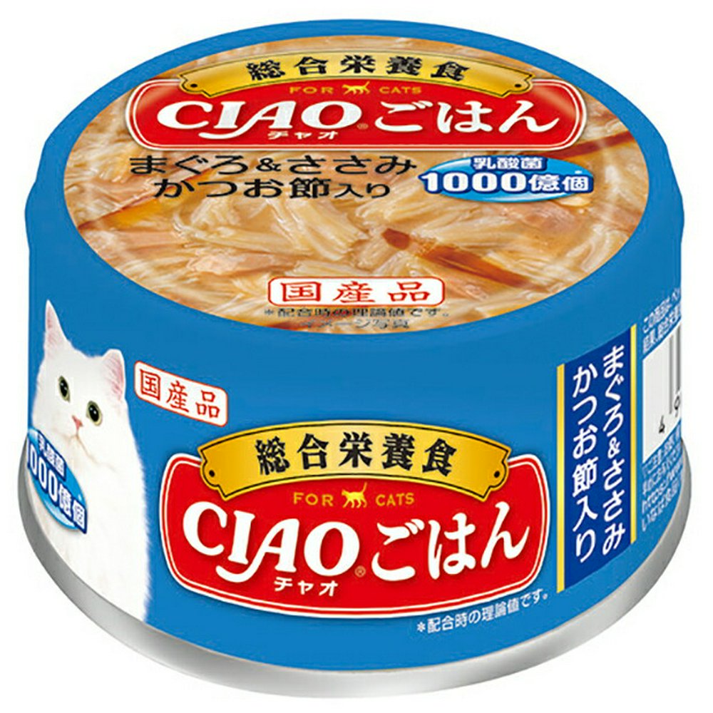 いなば CIAOチャオごはん まぐろ&ささみ かつお節入り 85g×24