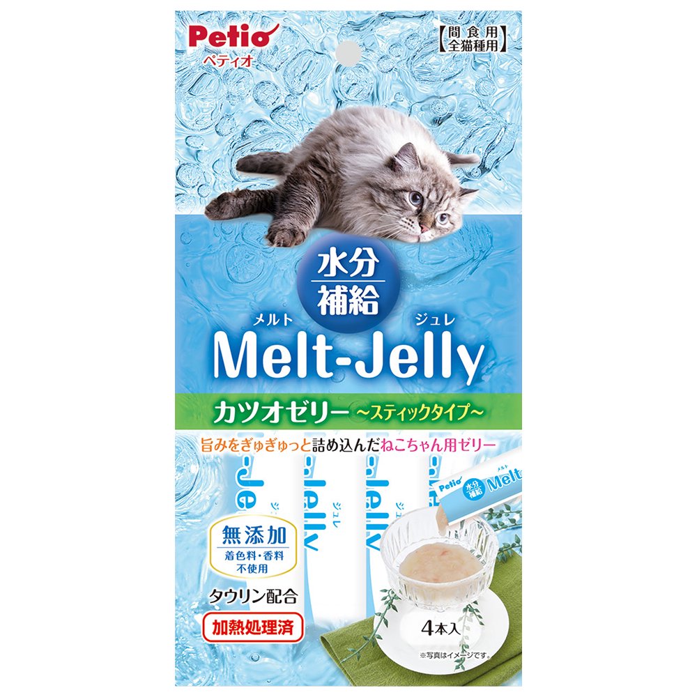 ペティオ メルトジュレ 水分補給 カツオゼリー スティックタイプ 4本入
