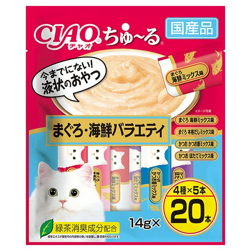 いなば CIAO ちゅ~る まぐろ海鮮バラエティ 14g×20本 ちゅーる チュール 猫