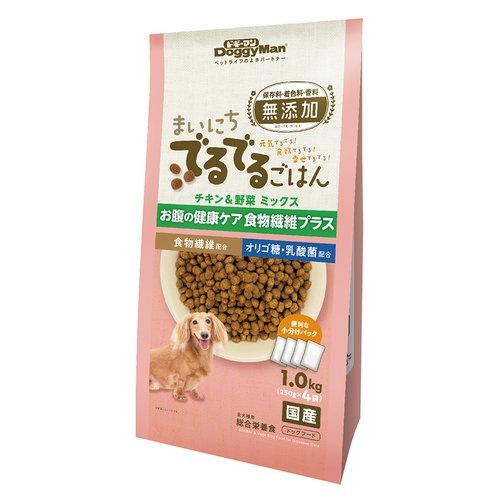 ドッグフード ドギーマン まいにちでるでるごはん お腹の健康ケア 食物繊維プラス 1kg