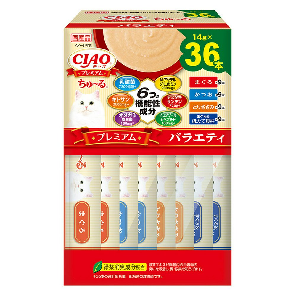 CIAO プレミアムちゅ~る BOX バラエティ 14g×36本