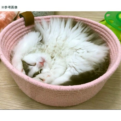 猫用はみ出るロープペッド ライトグレー 猫 ねこ ネコ 猫用ベッド ペットベッド