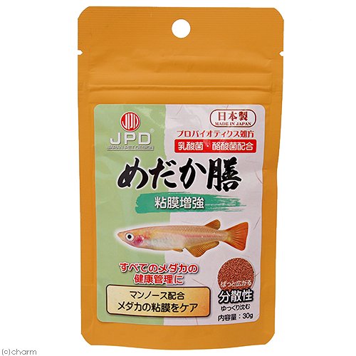 日本動物薬品 ニチドウ めだか膳 粘膜増強用 30g メダカの餌