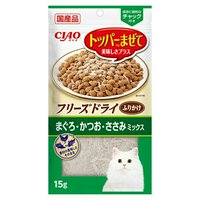 いなば CIAO フリーズドライふりかけ まぐろかつおささみミックス 15g×48