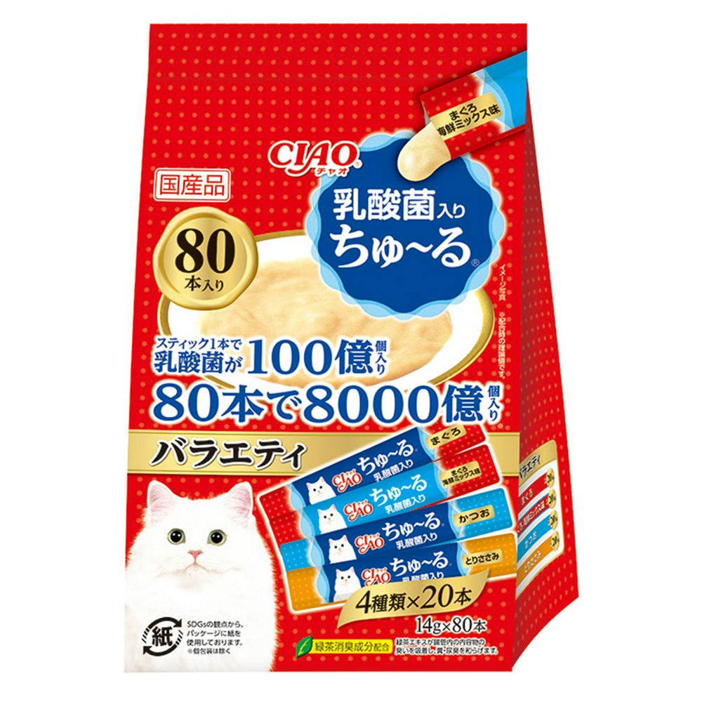 CIAO ちゅ~る 乳酸菌入り バラエティ 14g×80本