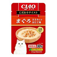 いなば CIAO チャオ こだわりテイストまぐろ ささみ入り ほたて味 30g×16