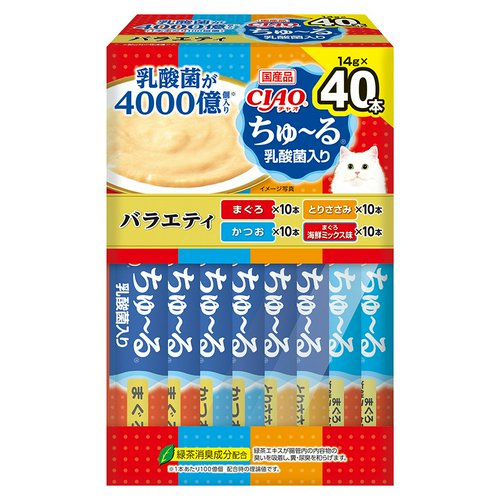 CIAO ちゅ~る 乳酸菌入り BOX バラエティ 14g×40本