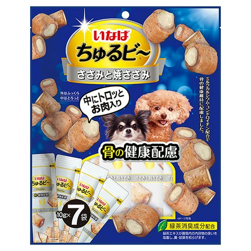 いなば ちゅるビ~ ささみと焼ささみ 骨の健康配慮 10g×7袋