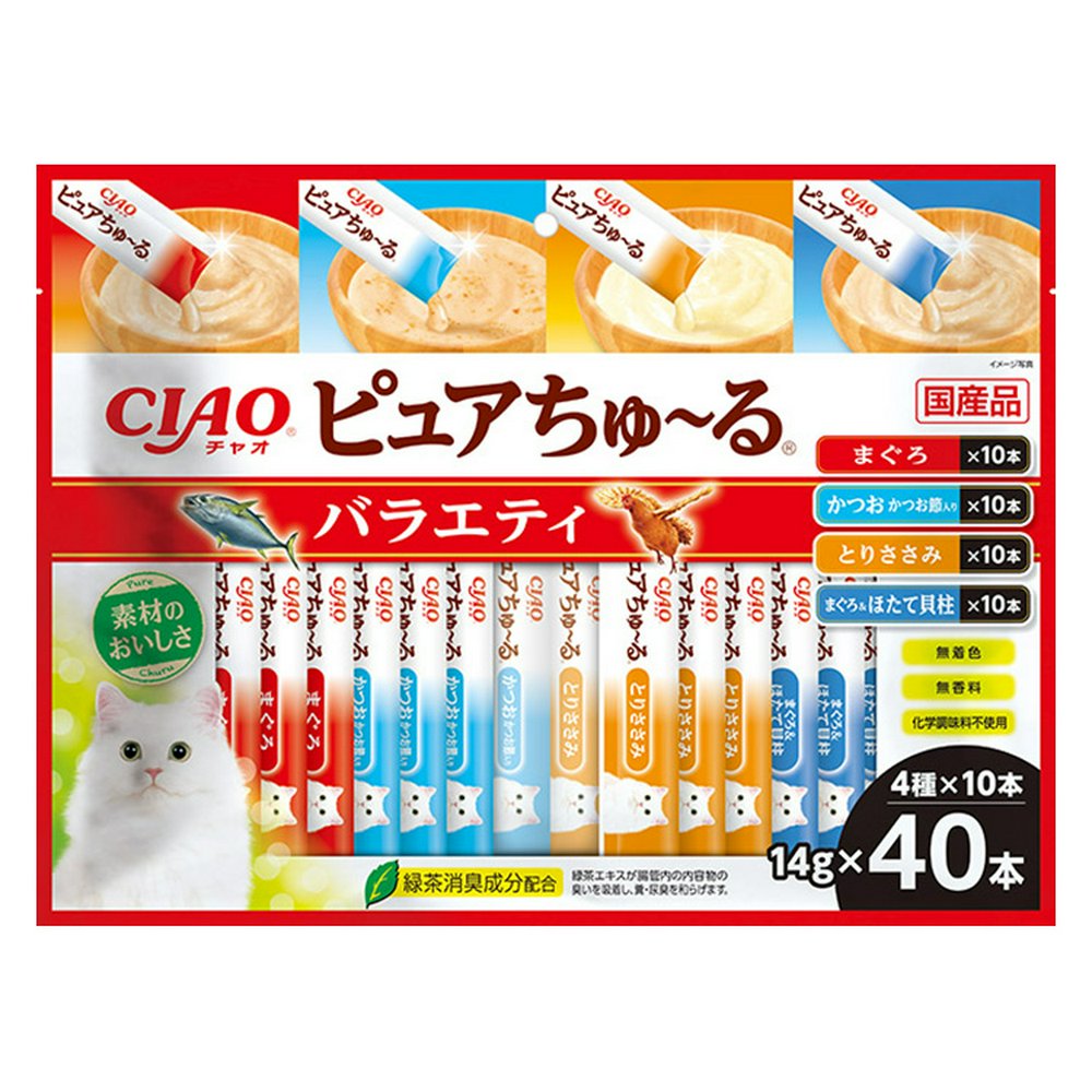 CIAO ピュアちゅ~る バラエティ 14g×40本