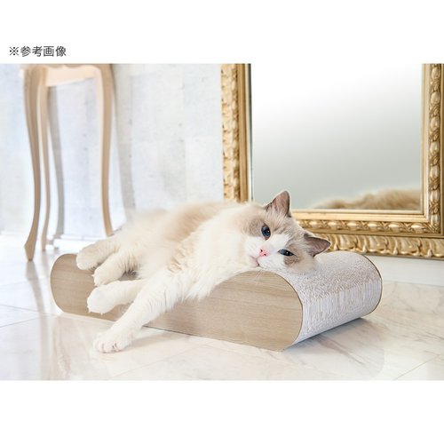 猫用 爪とぎ ミュー ガリガリスイート ソファ グレージュ